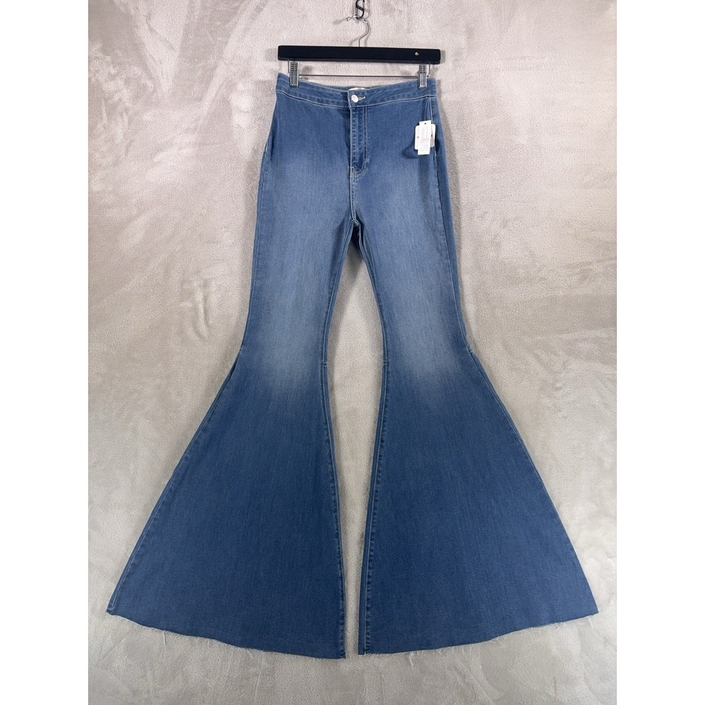 We The Free Just Float On Flare Jeans Womens 28x32 Blue Bell Bottoms Denim